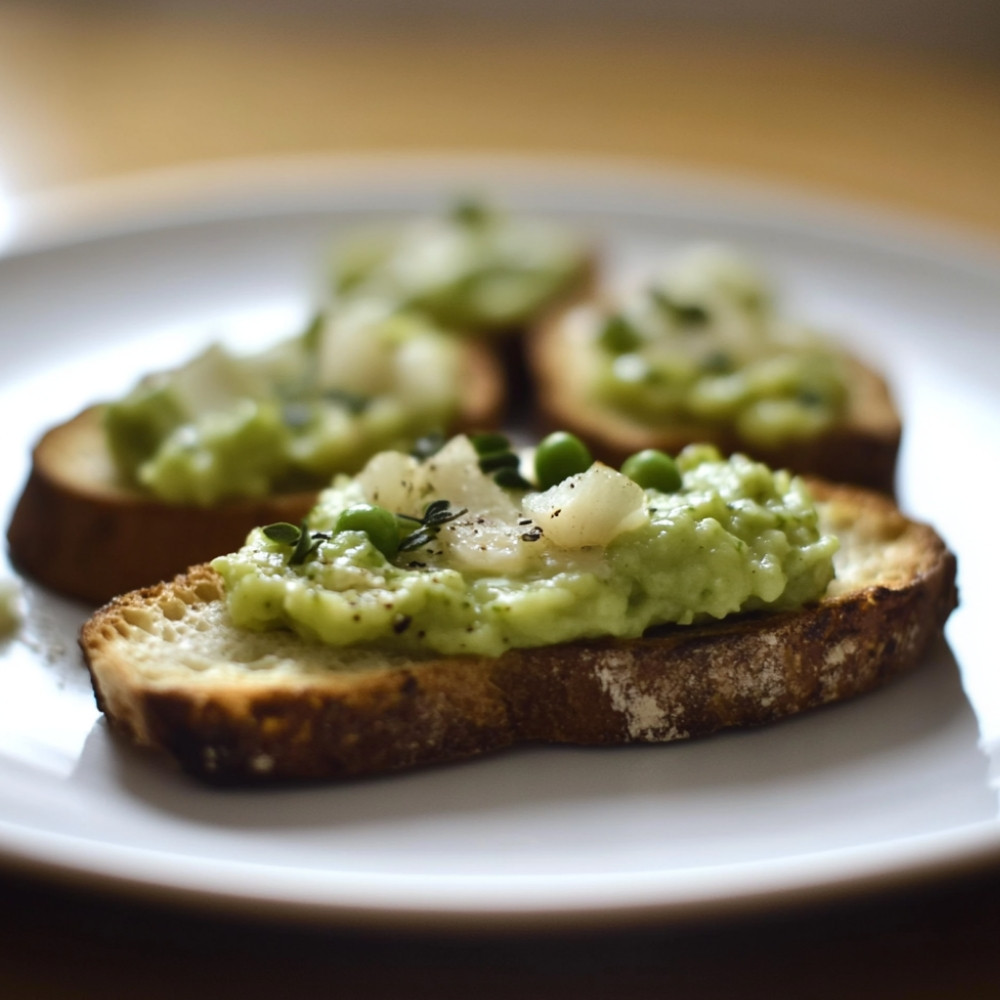 1delicious-crostini-with-easy-homemade-pea-puree