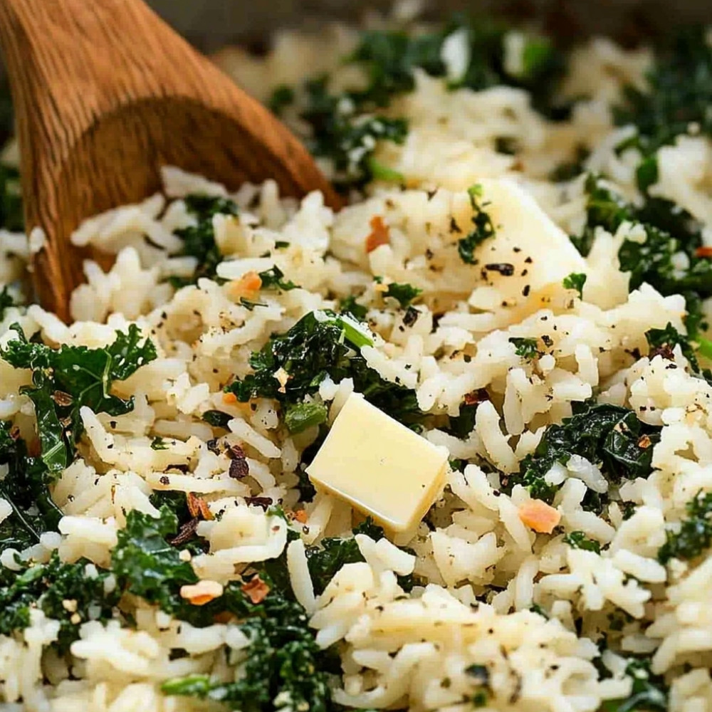 1delicious-garlic-butter-rice-with-kale-recipe-to-try-today