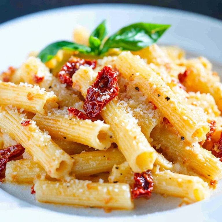 Delicious Rigatoni with Sun-Dried Tomatoes and Goat Cheese