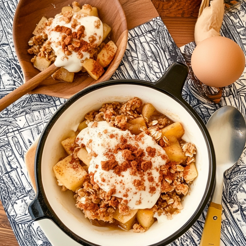 1irresistible-apple-crumble-paired-with-creamy-custard-delight
