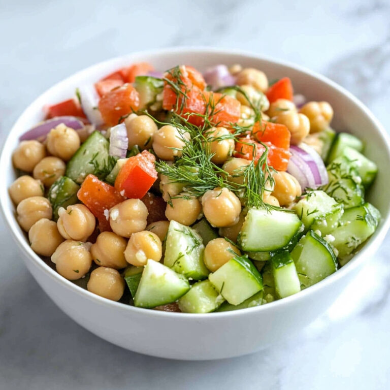 Refreshing Chickpea Salad with Lemon and Dill Delight