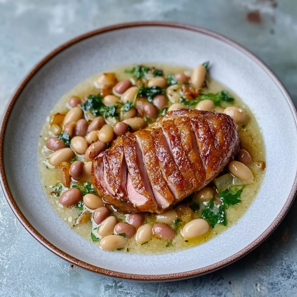 1savor-the-flavor-pan-fried-duck-breast-with-creamy-beans