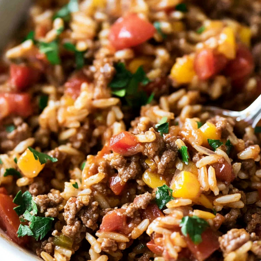 1savory-one-pot-ground-beef-and-rice-delight