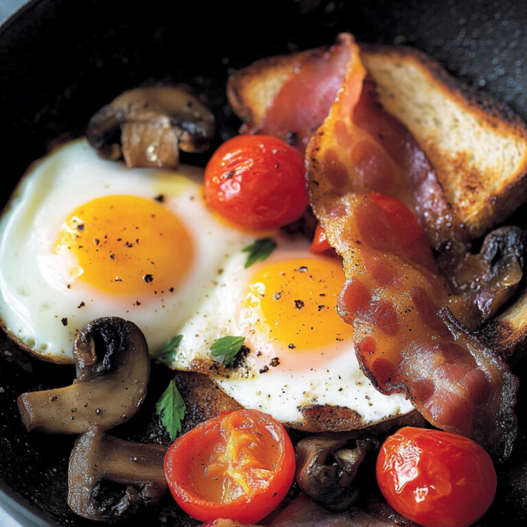 Sizzle Up a Midnight Pan-Cooked Breakfast Delight!