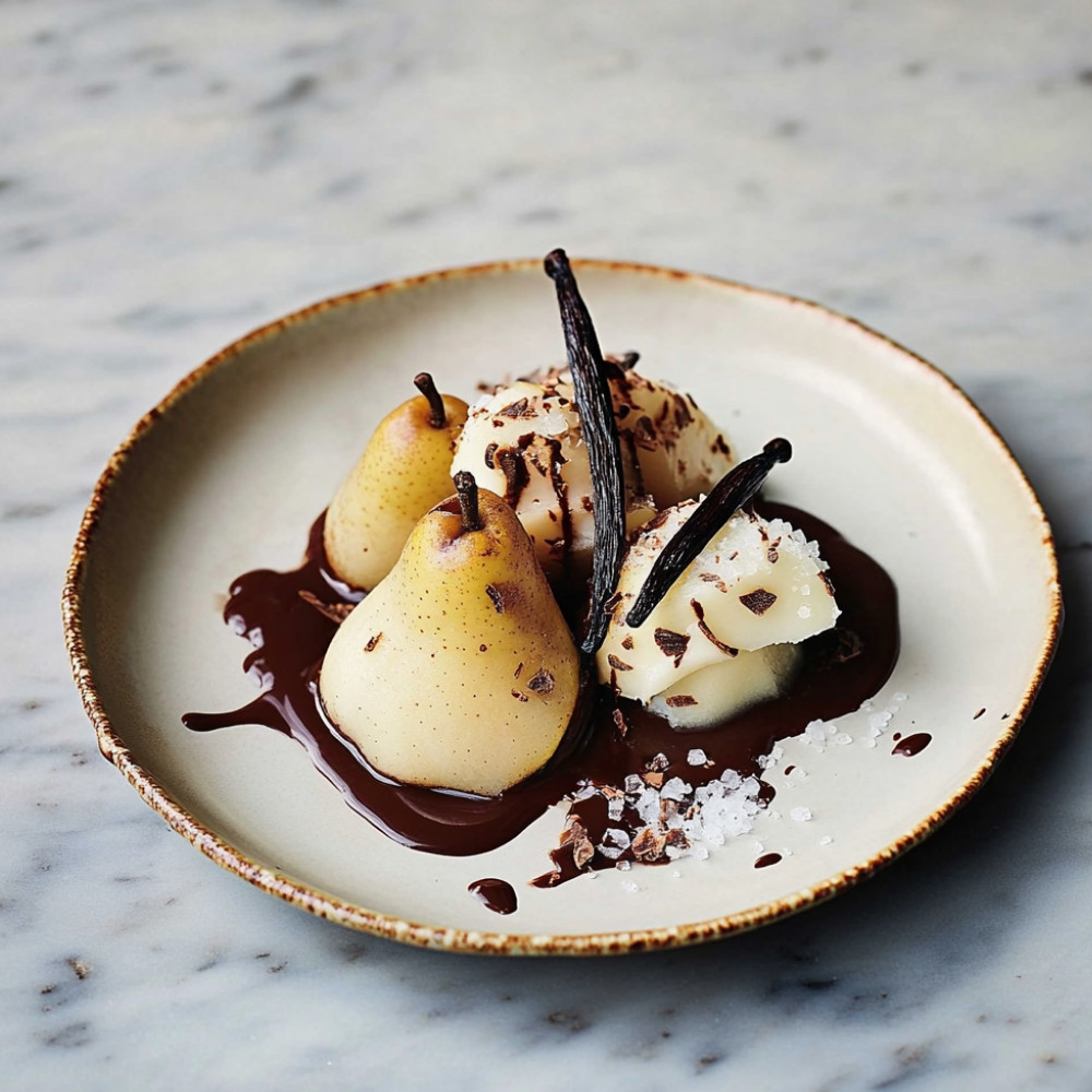 1indulgent-boozy-pears-paired-with-decadent-chocolate-delight