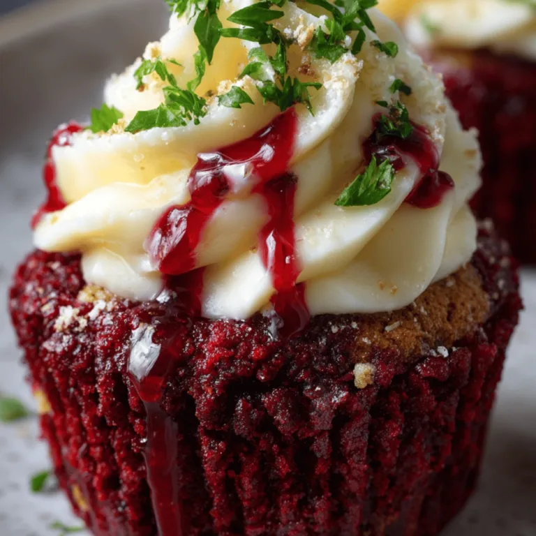 Beet Cupcakes with Creamy Mascarpone and Crunchy Almonds