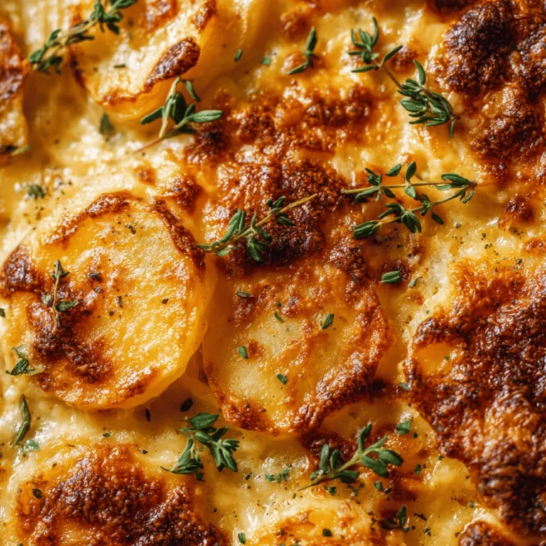 Creamy Potato Bake with Sweet Onions and Cheese Delight