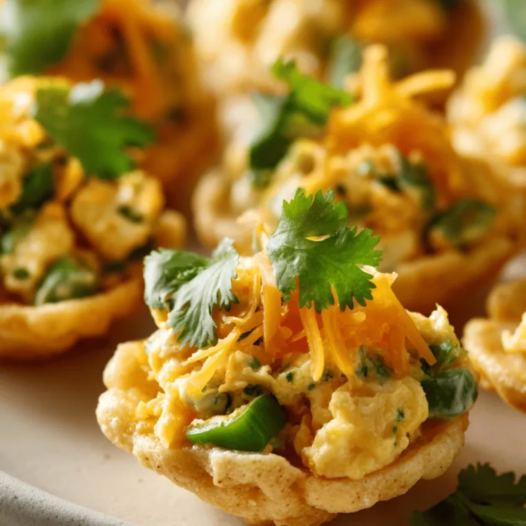 Indulgent Creamy Egg Delight on Crunchy Tortilla Chips