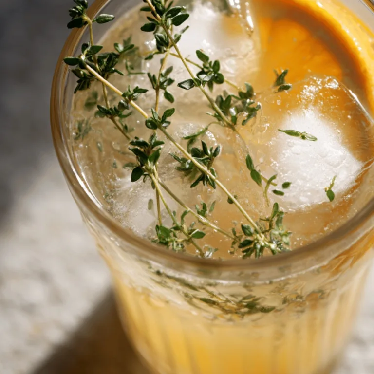 Refreshing Citrus Gin Fizz with Herbal Rosemary Twist